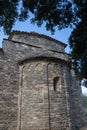 Detail of the 10th century church of Sant Joan de FÃÂ bregas in Rupit